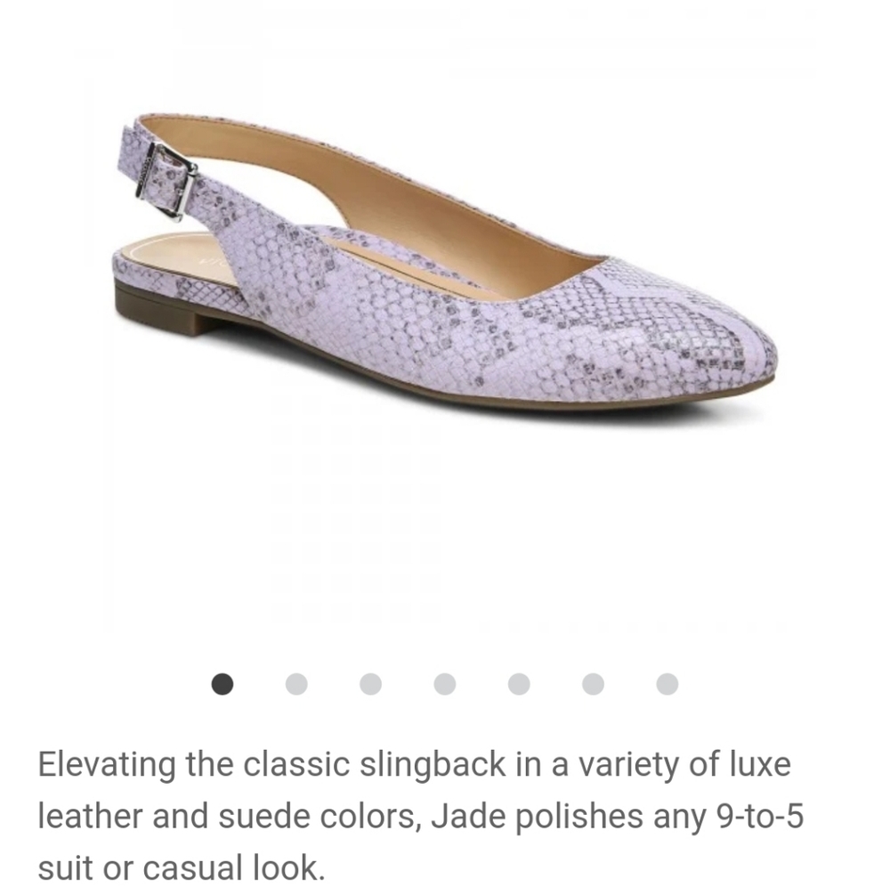 NIB Vionic Jade slingback in Lavendar